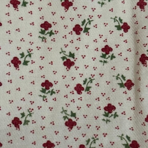 Vintage Dress Cotton Slip Floral Long Sleeve Old Time Clothing Ruffle Collar 3Y - Picture 11 of 16